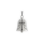SILVER WINGED CROSS GUARDIAN BELL